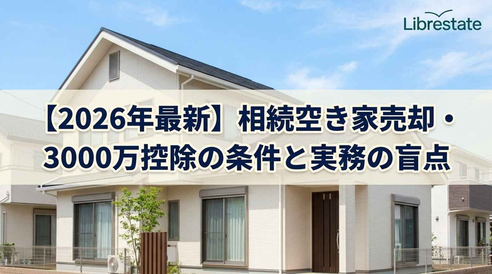【2026年最新】相続空き家売却・3000万控除の条件と実務の盲点の画像