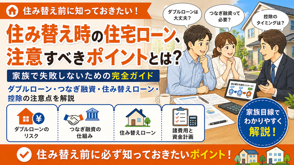 住み替え時の住宅ローン、注意すべきポイントとは？家族で失敗しないための完全ガイドの画像