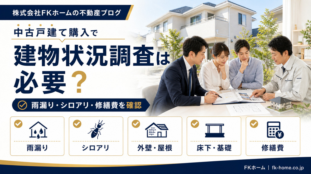 中古戸建て購入で建物状況調査（インスペクション）は必要？雨漏り・シロアリ・修繕費の確認ポイントの画像