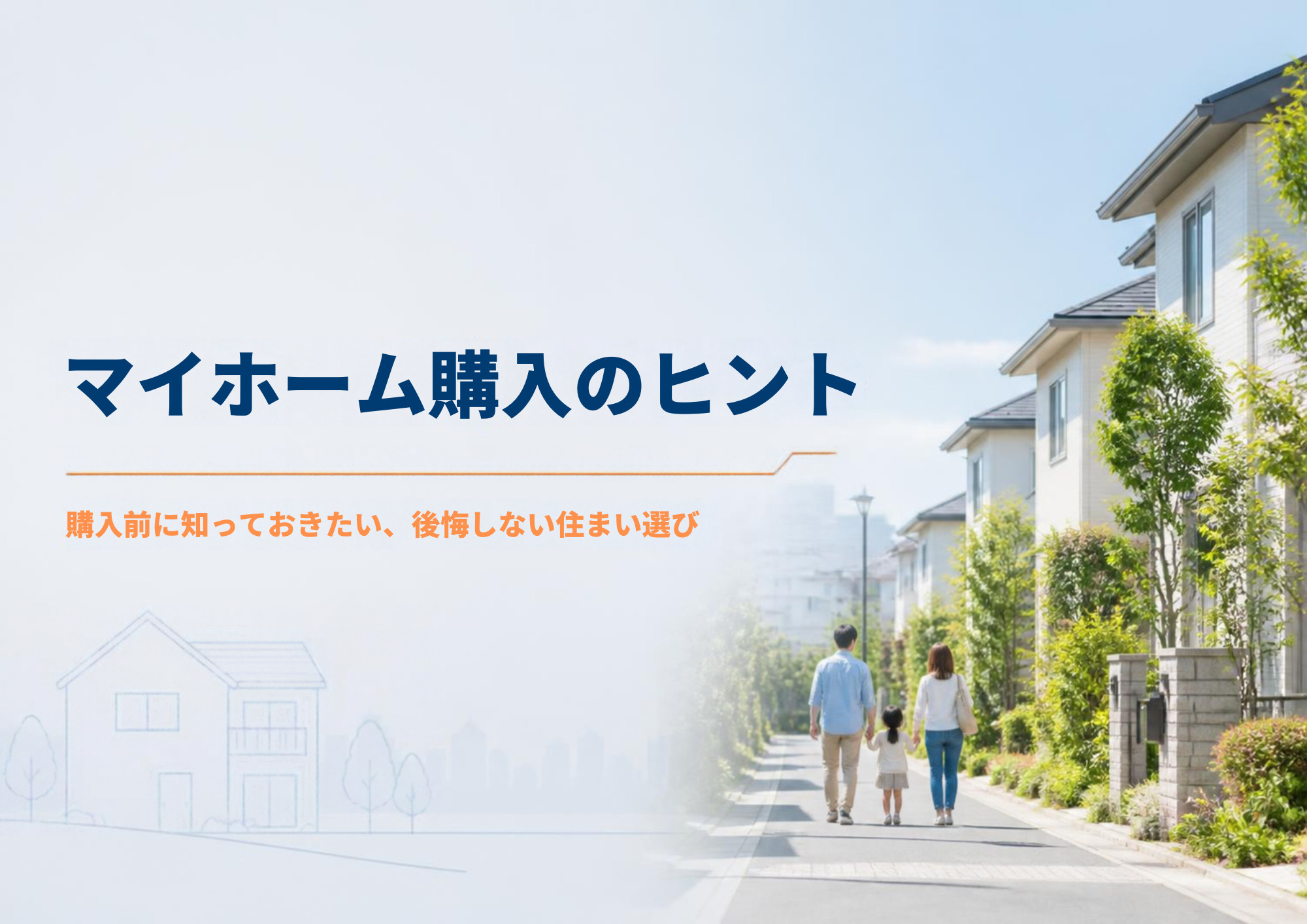マイホーム購入のヒント～後悔しない住まい選びとは～の画像