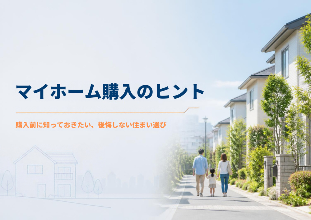 マイホーム購入のヒント～後悔しない住まい選びとは～の画像