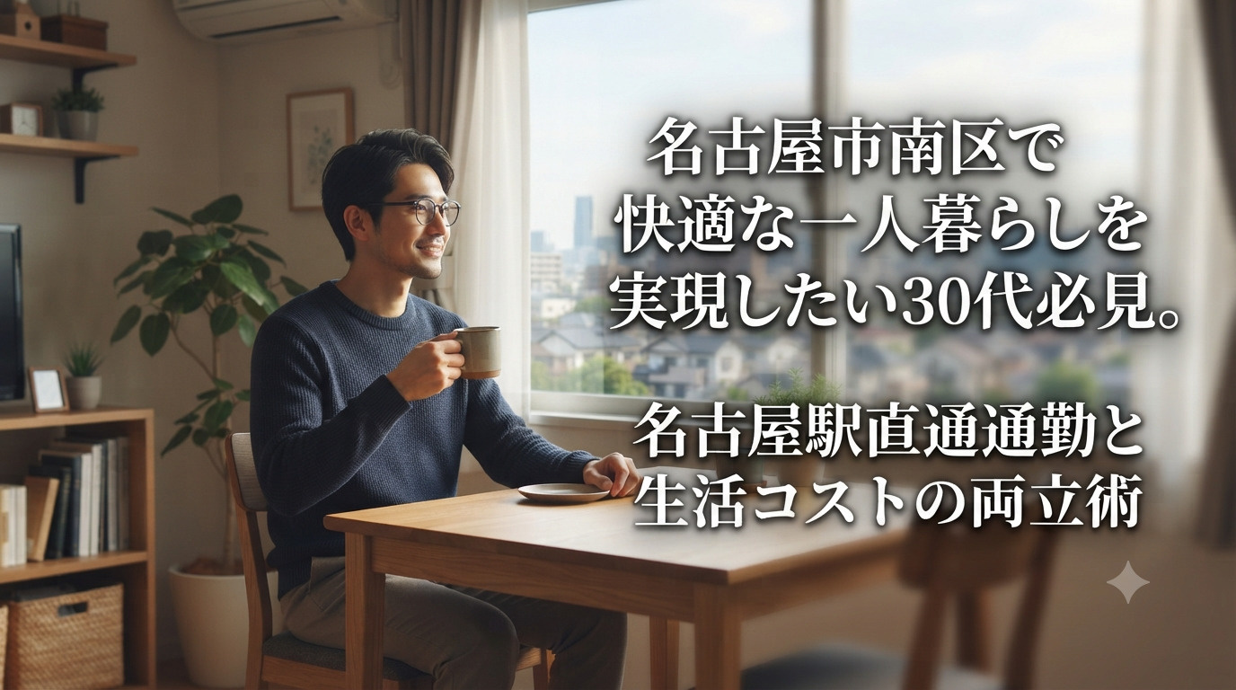 名古屋市南区で快適な一人暮らしを実現したい30代必見。名古屋駅直通通勤と生活コストの両立術の画像