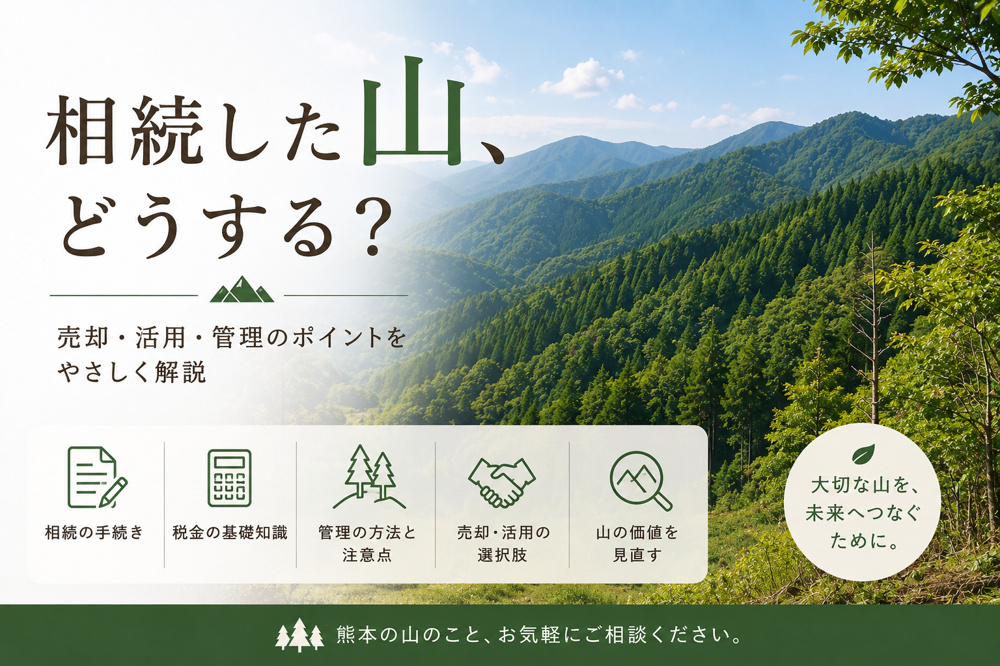 熊本で相続した山・山林は売れる？売却前に確認したい手続きと注意点をわかりやすく解説の画像