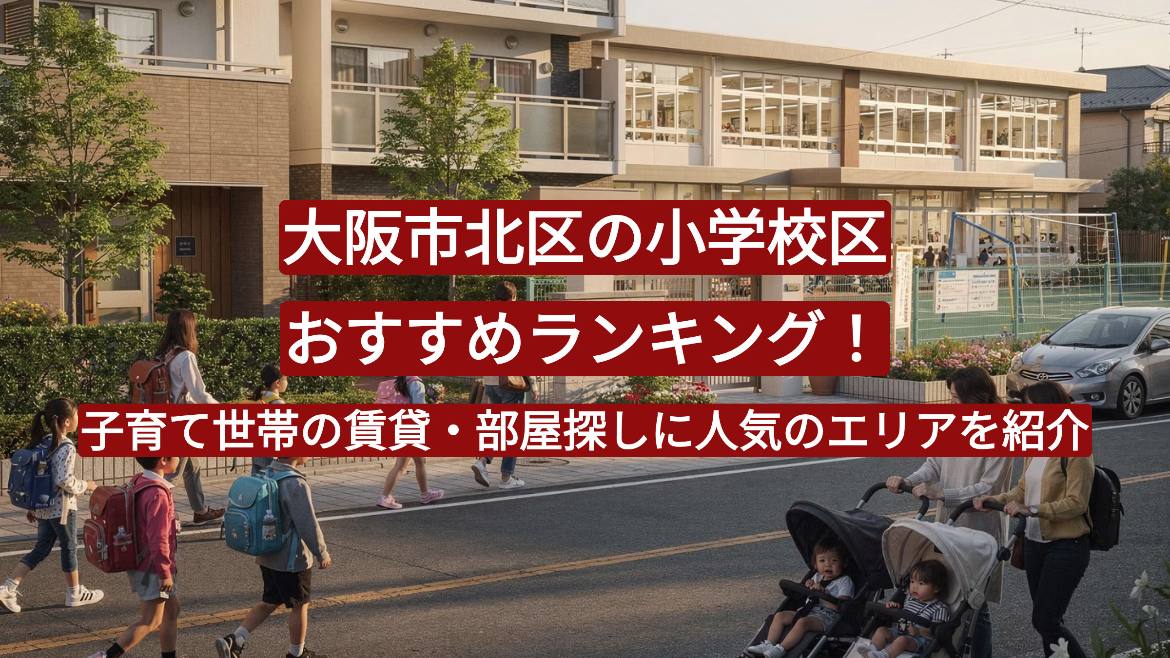 2026年最新版|大阪市北区の小学校区おすすめランキング!子育て世帯の賃貸・部屋探しに人気のエリアを紹介の画像