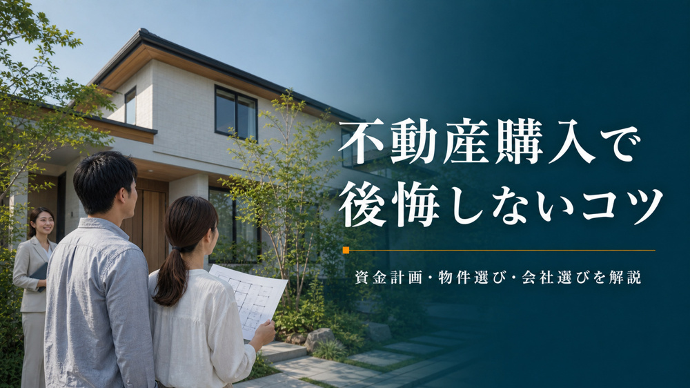 不動産購入のコツとは？後悔しない家選びと広島市での資金計画の画像