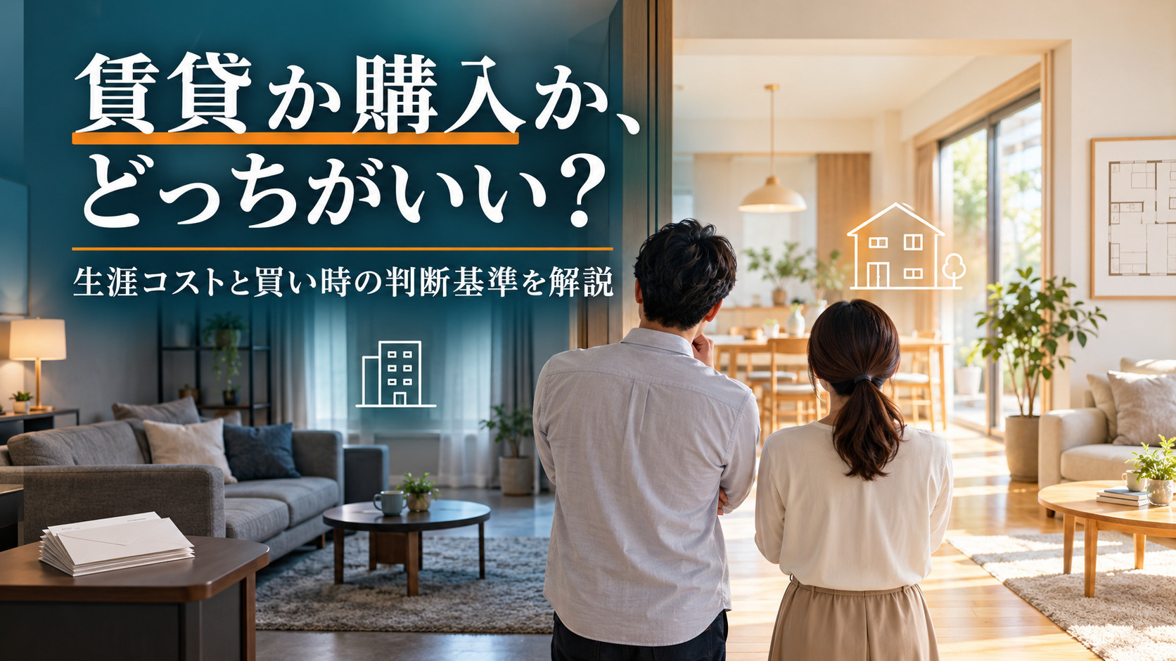 賃貸と購入はどっちがいい?家賃が無駄と感じた時の判断基準とベストなタイミングの画像