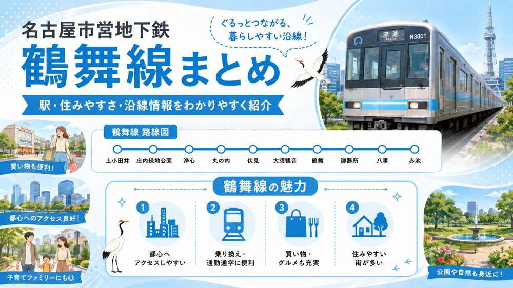 地下鉄鶴舞線の特徴についての画像