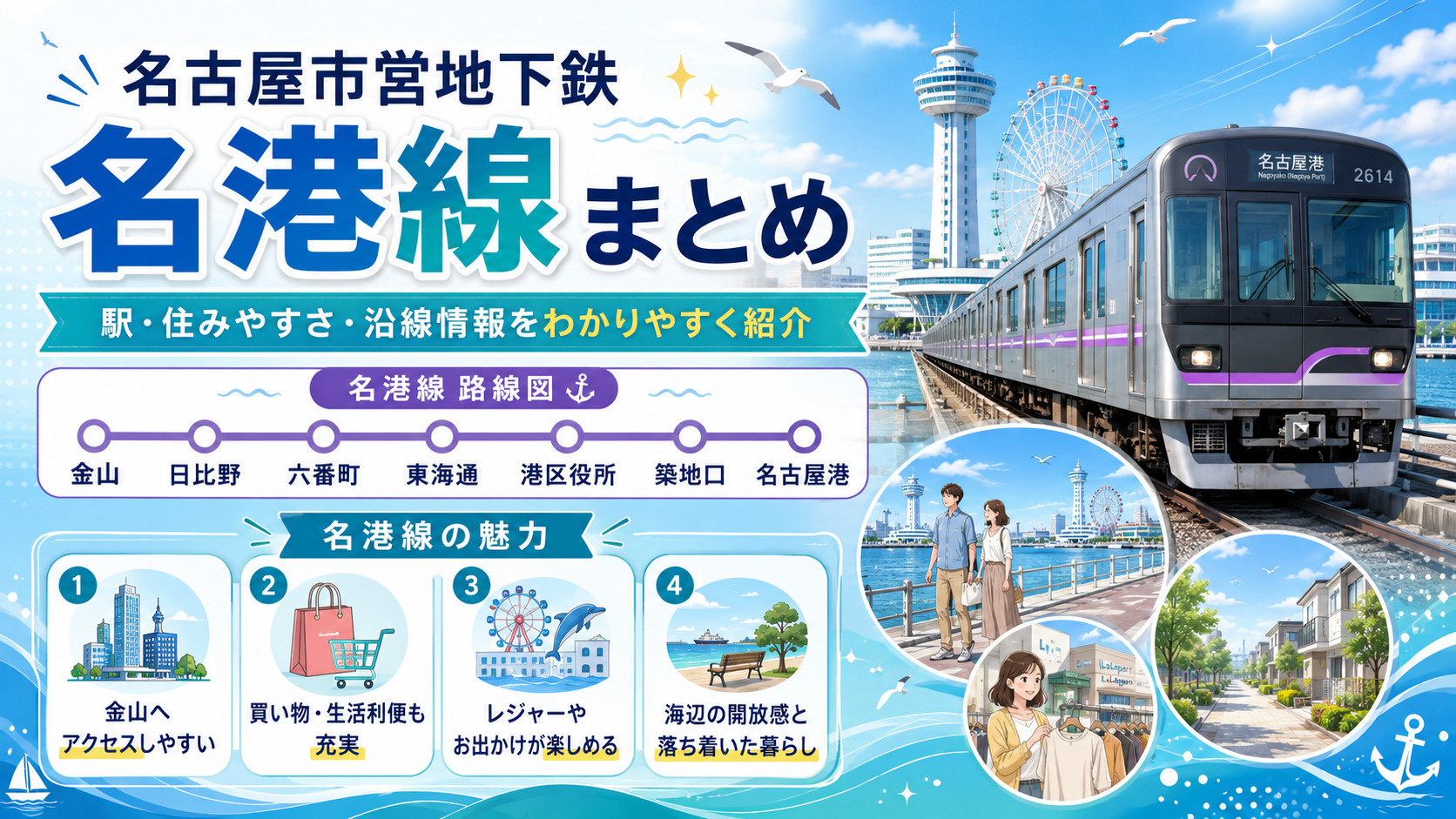 地下鉄名港線の特徴についての画像