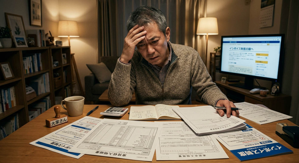 家賃収入にインボイス制度は影響する？大家が知るべき基本と2026年10月の壁の画像