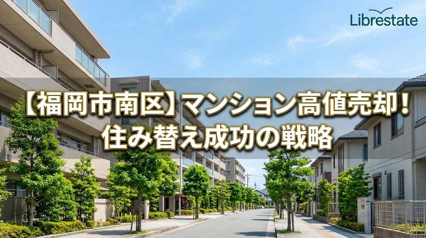 【福岡市南区】マンション高値売却!住み替え成功の戦略と手順の画像