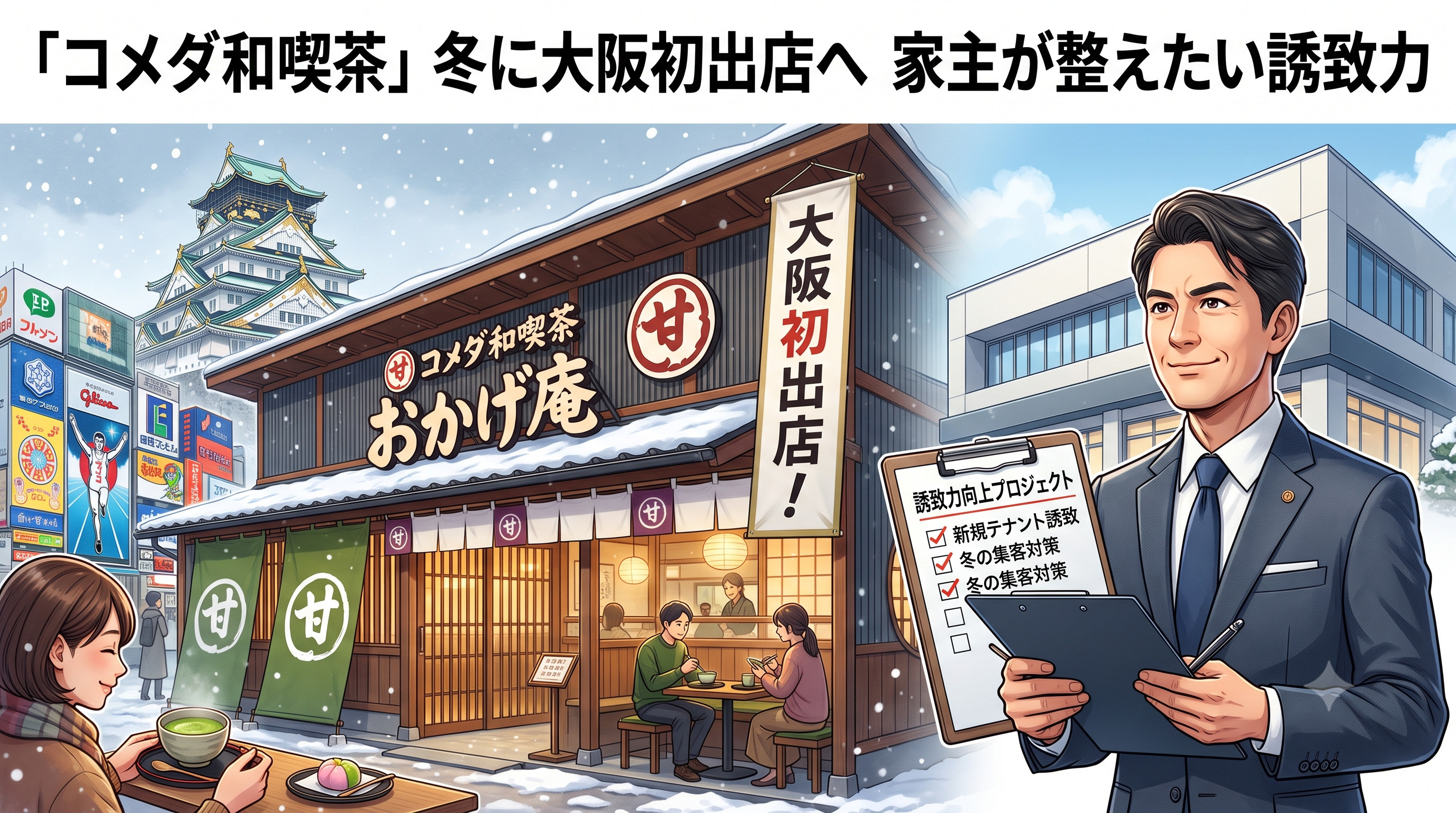 「コメダ和喫茶」冬に大阪初出店へ 家主が整えたい誘致力の画像