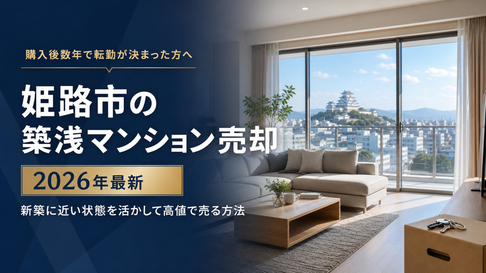 姫路市の築浅マンション売却【2026年最新】｜新築に近い状態を活かして高値で売る方法の画像