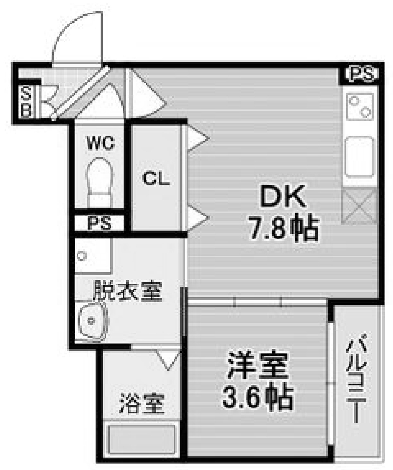 グランツ喜連102 間取り図