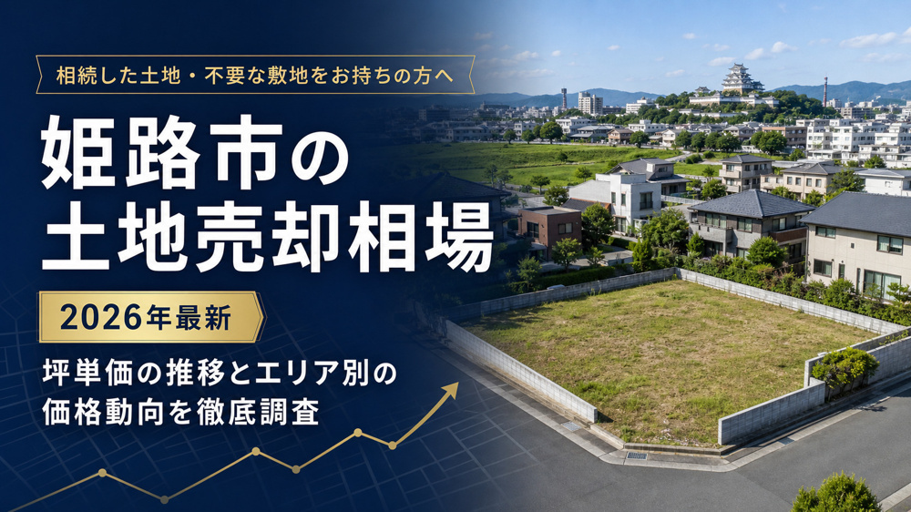 姫路市の土地売却相場【2026年最新】｜坪単価の推移とエリア別の価格動向を徹底調査の画像