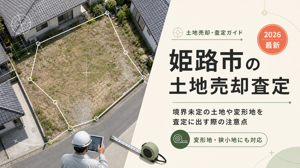 姫路市の土地売却査定【2026年最新】｜境界未定の土地や変形地を査定に出す際の注意点の画像