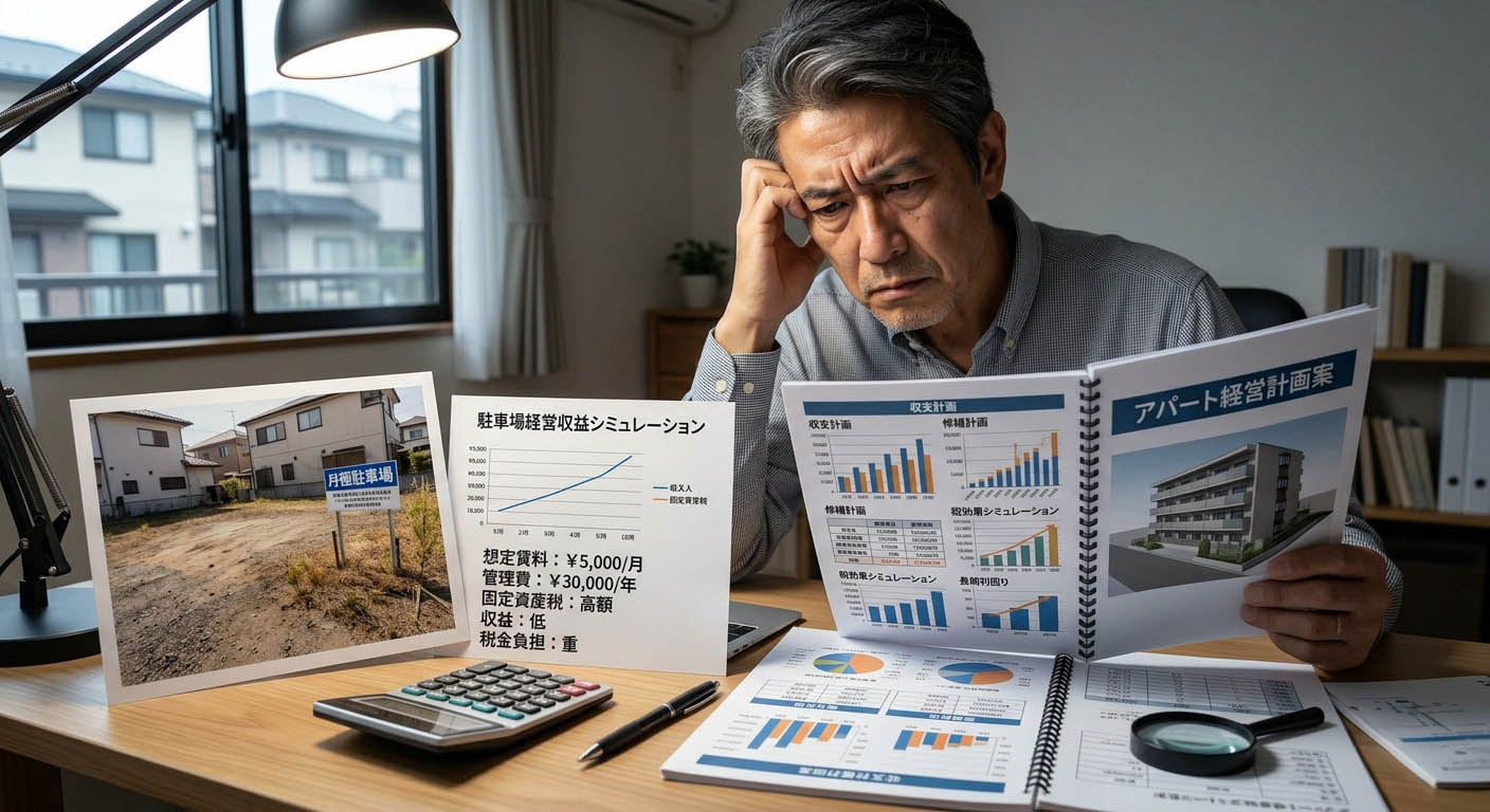 阪神間の土地活用、「駐車場経営」と「アパート経営」収益差を比較すると？プロが教える税金の罠と最適解の画像
