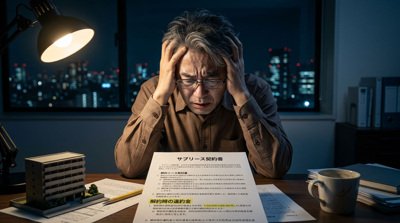 収益物件の「サブリース契約」、解約したいとき違約金はいくらかかる？プロが警告する出口の罠の画像