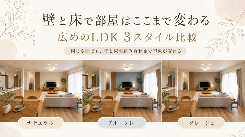 壁と床だけで部屋はどこまで変わる？の画像