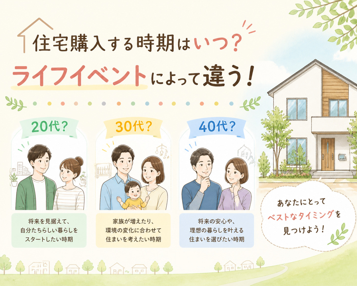 戸建を買うなら買い時はいつ？購入で失敗しない判断ポイントの画像