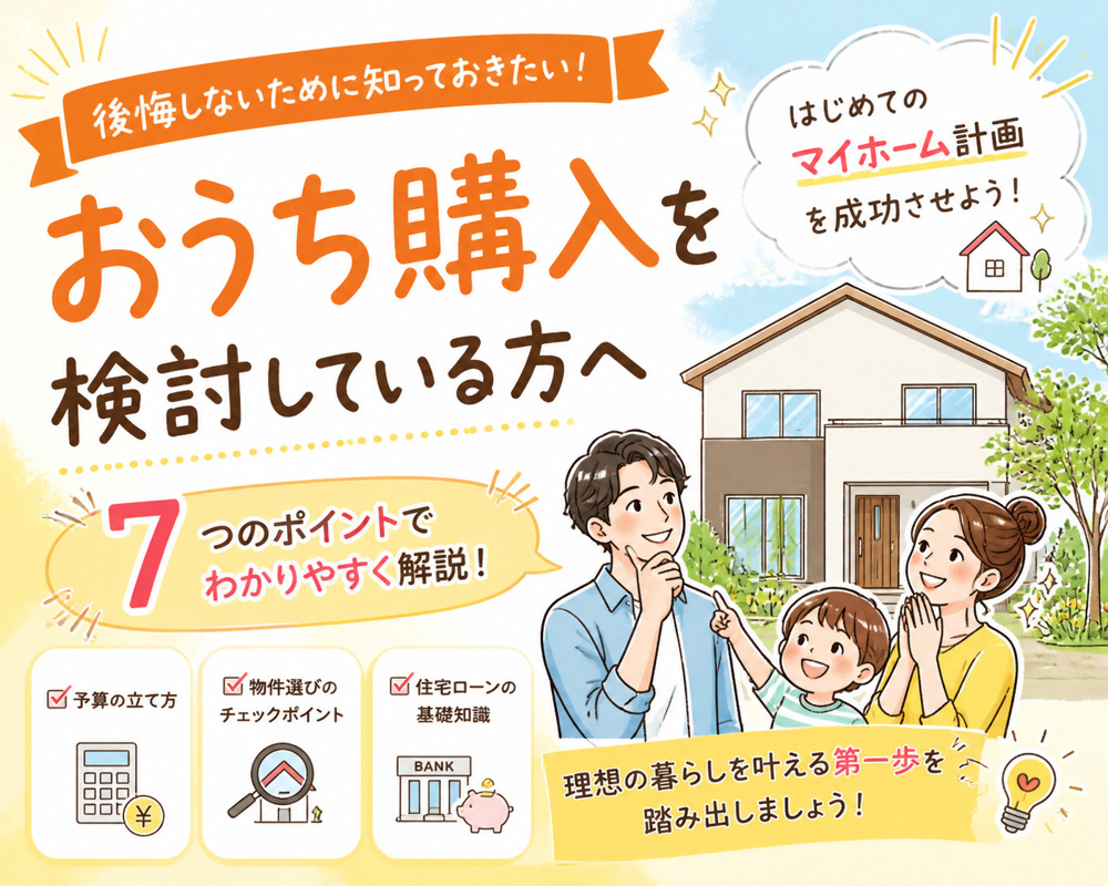 おうち購入を検討中のあなたへ！住宅ローンの無理のない予算を確認の画像
