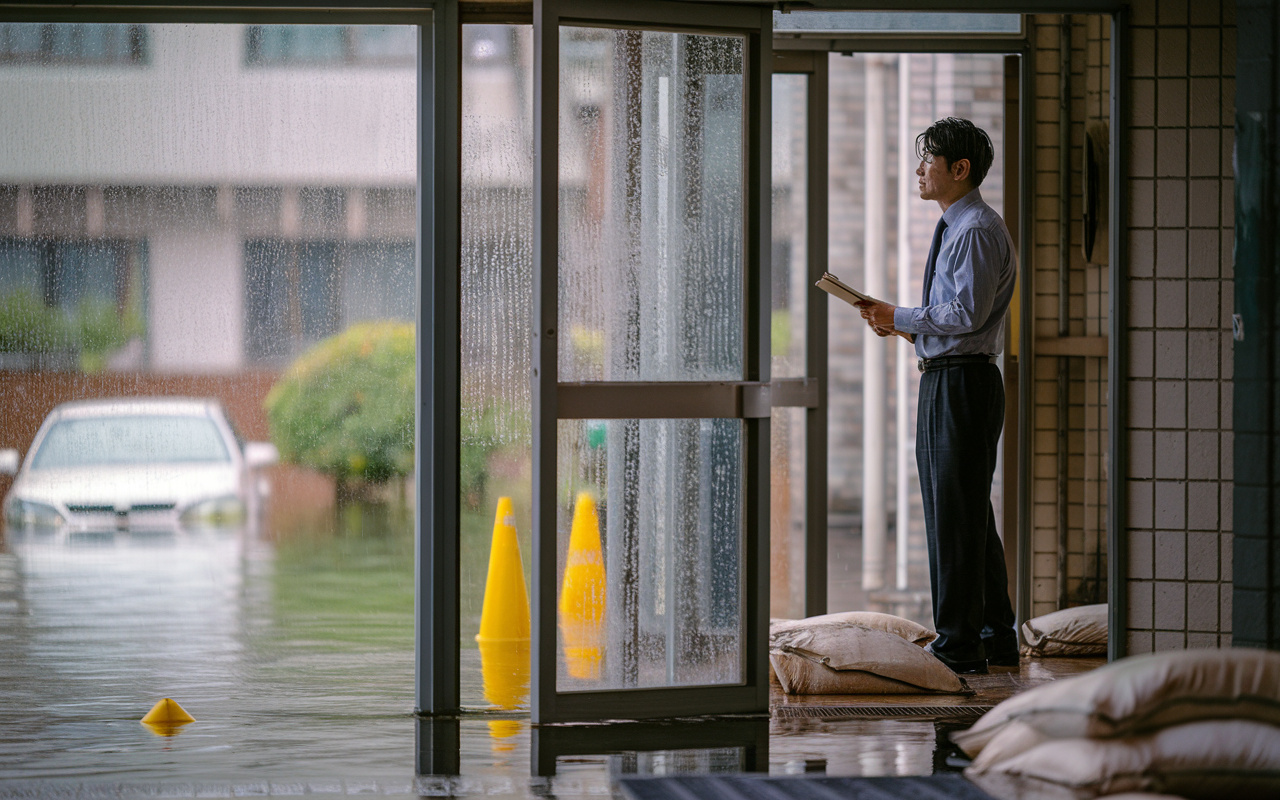 ゲリラ豪雨から賃貸を守る浸水対策!管理マニュアル整備で被害とトラブルを防ぐの画像