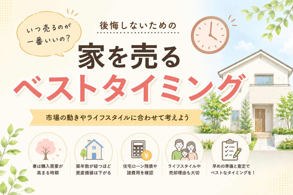 家を売るベストタイミングの画像