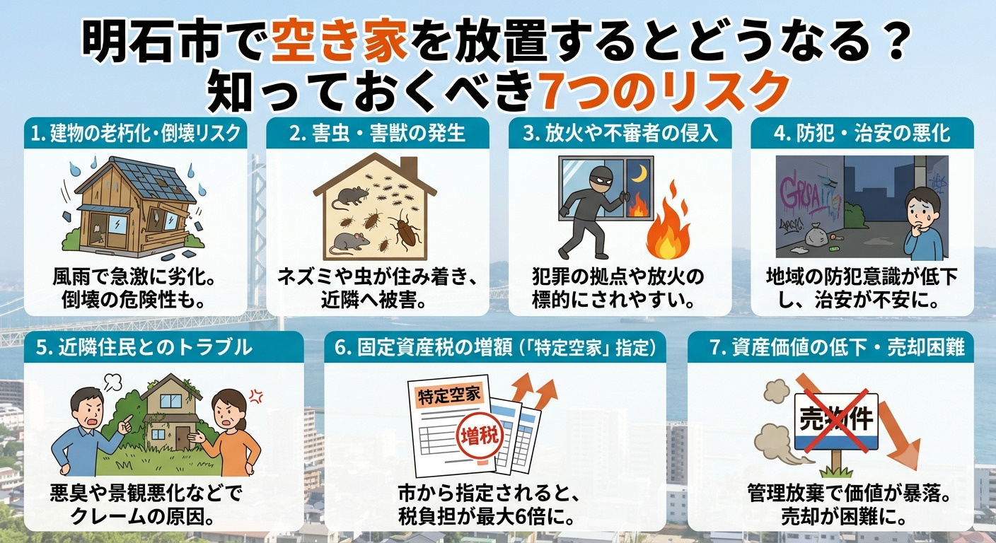 「とりあえず放置…」は危険！明石市の空き家リスクと今すぐできる解決策の画像