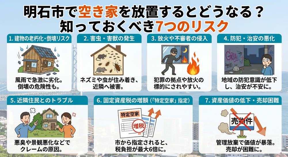「とりあえず放置…」は危険！明石市の空き家リスクと今すぐできる解決策の画像