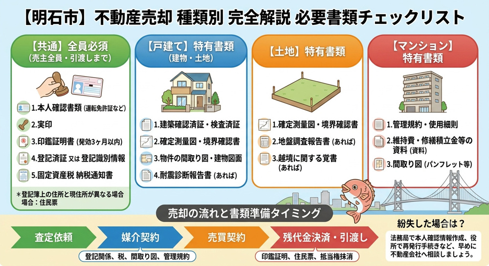 権利証が見つからない…明石市の不動産売却書類の準備と紛失時の対処法の画像