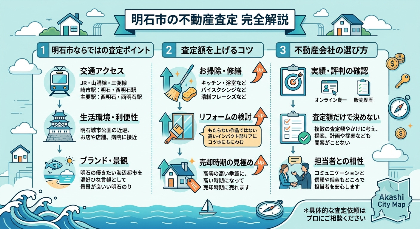 「査定額はどうやって決まる？」明石市の不動産査定のポイントをプロが解説の画像