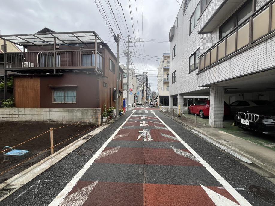 大田区南千束3丁目 前面道路を含む現地写真