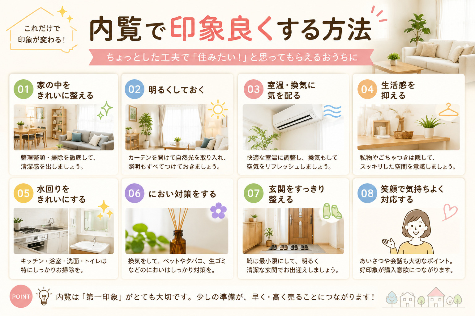 内覧で印象良くする方法の画像