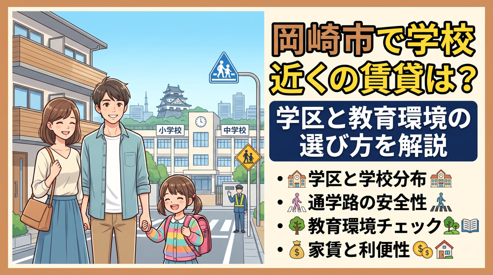 岡崎市で学校近くの賃貸は？学区と教育環境の選び方を解説の画像
