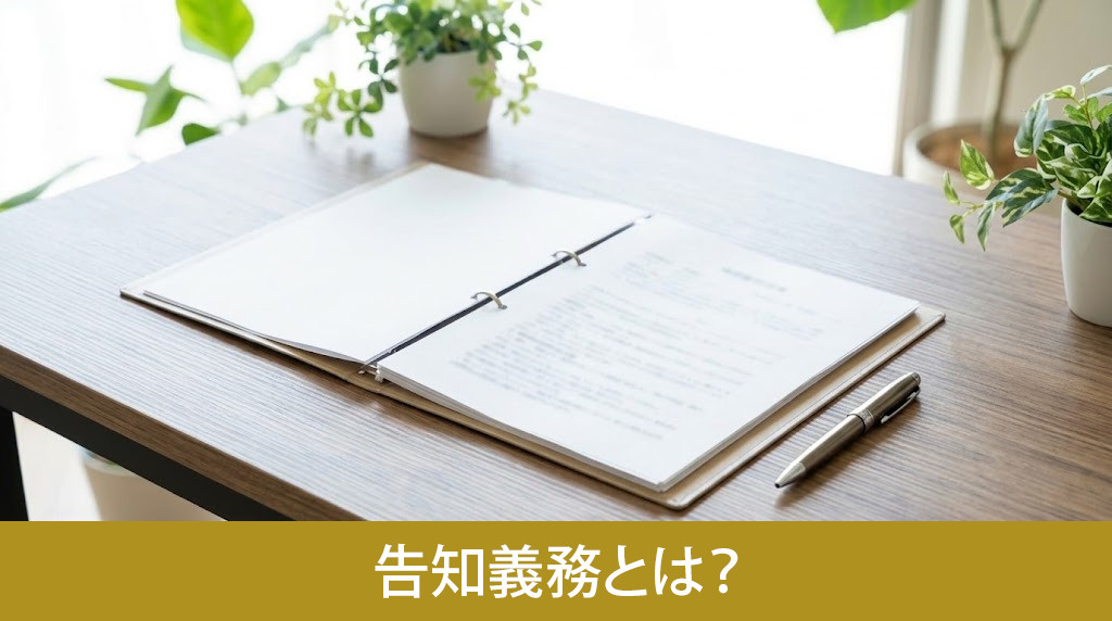 不動産売却における告知義務とは？