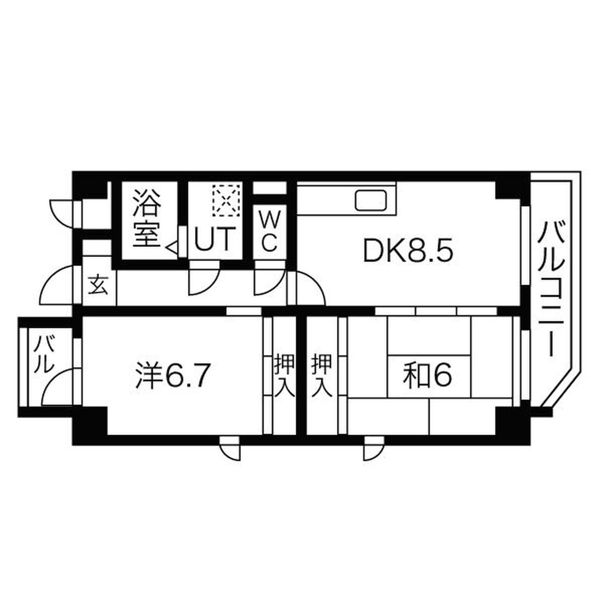 ファミーユ出戸1001 間取り図