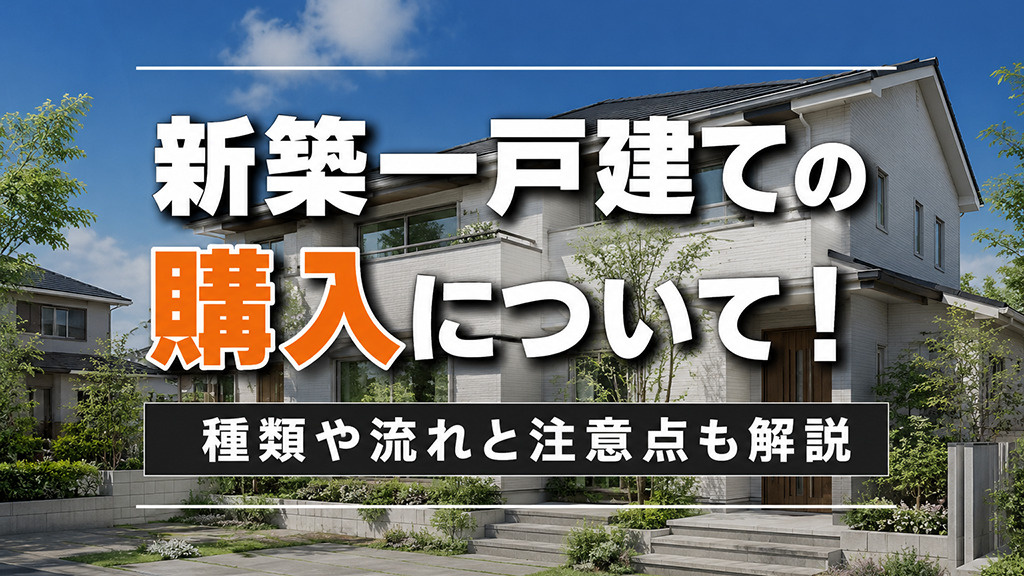 新築一戸建ての購入について！種類や流れと注意点も解説の画像