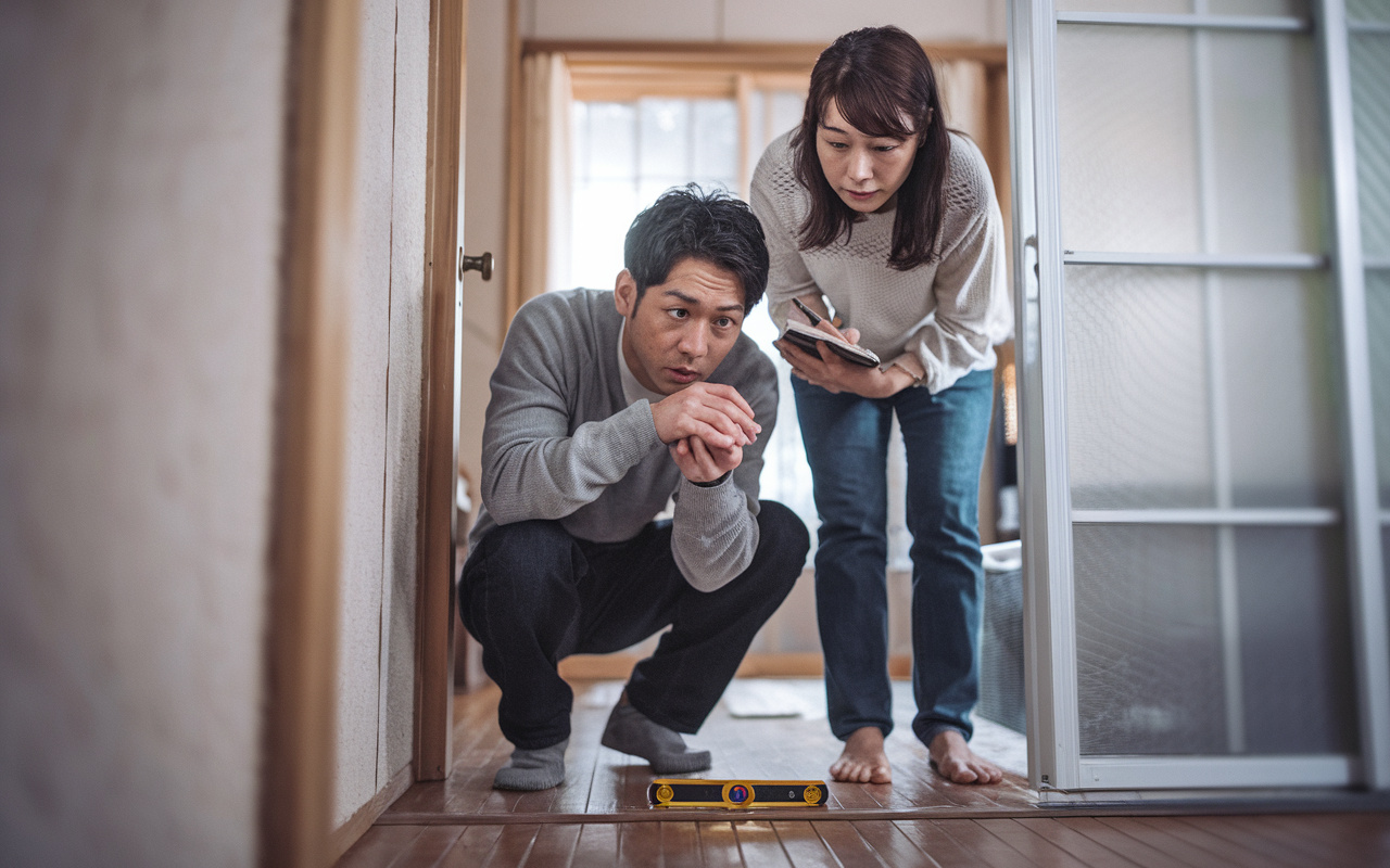 中古一戸建ての傾きが不安？住み始めてから気づいたときの確認と対応方法の画像
