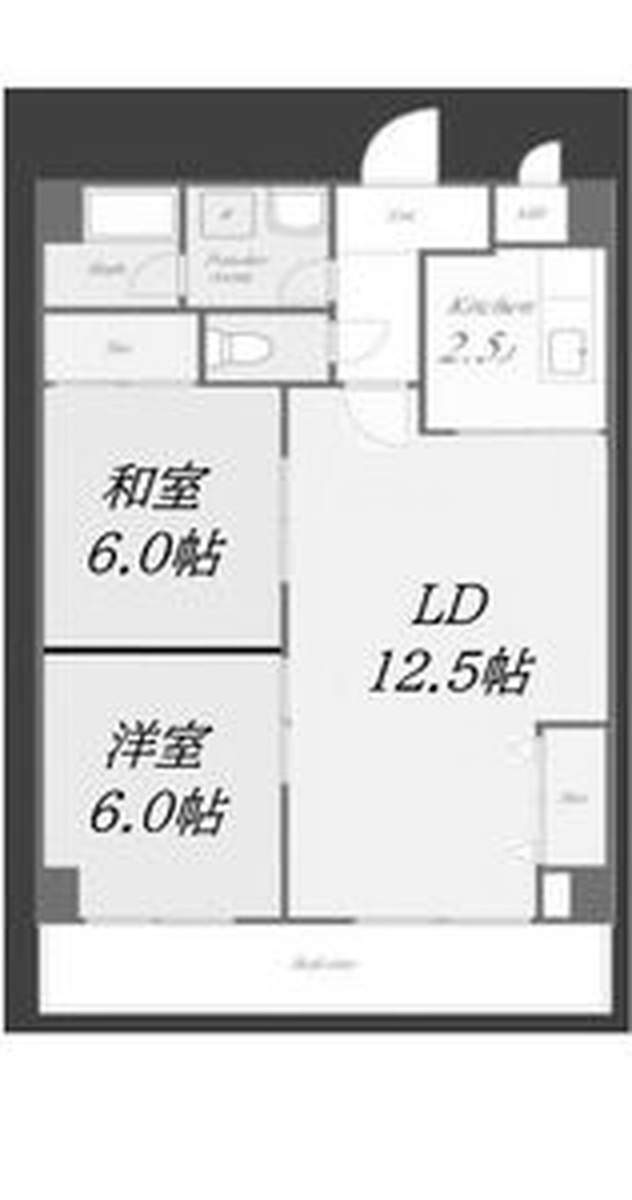 サンライズ有402 間取り図