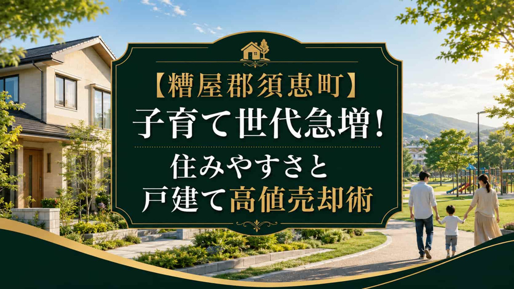 【糟屋郡須恵町】子育て世代急増！住みやすさと戸建て高値売却術の画像