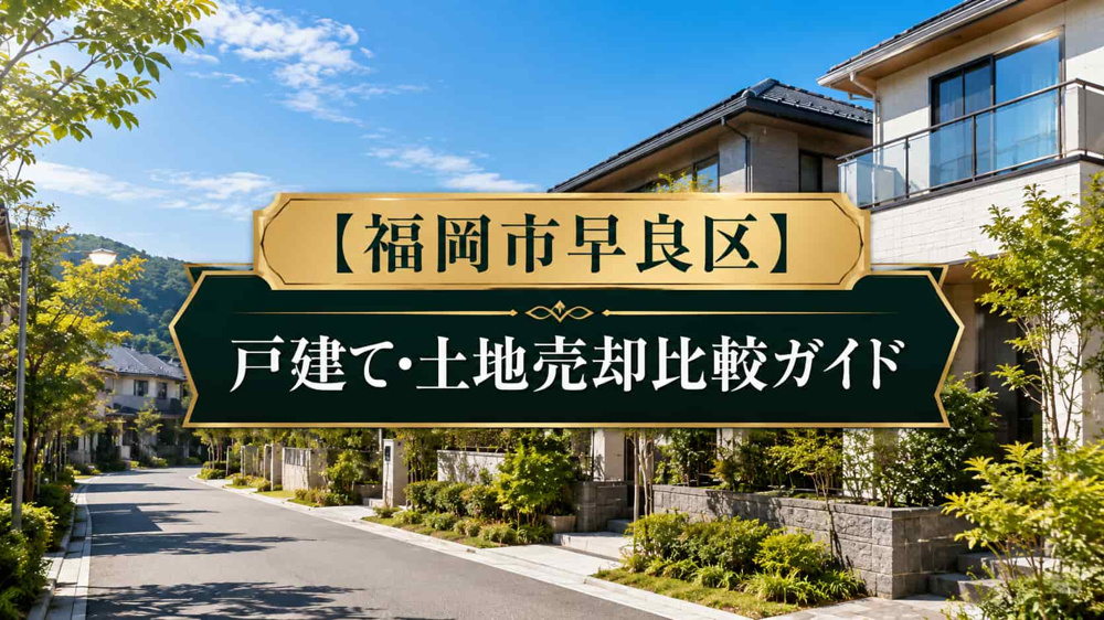 【福岡市早良区】西新・百道・藤崎の戸建て・土地売却相場と比較の画像