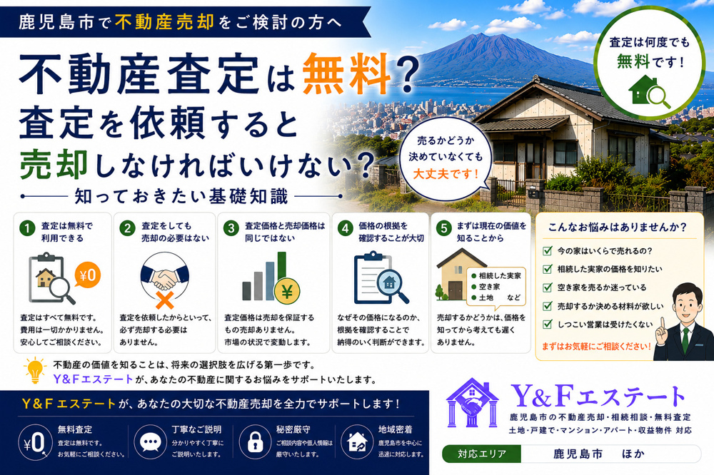 不動産査定は無料？査定を依頼すると売却しなければいけない？知っておきたい基礎知識の画像