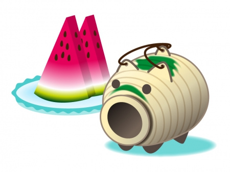 お盆休みの画像