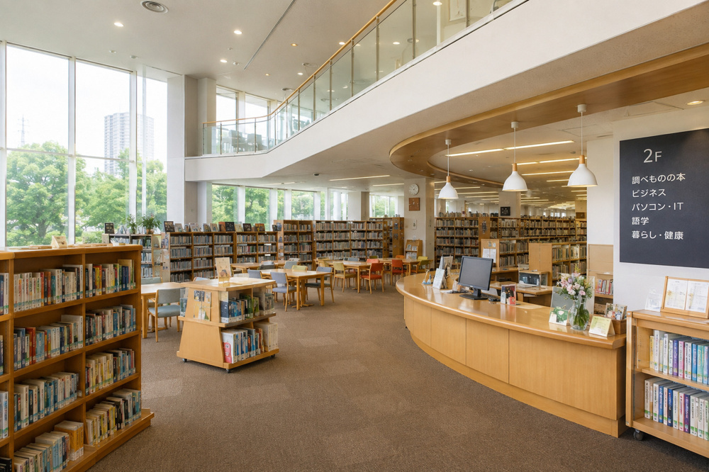 市川市の図書館は便利？中央図書館を中心に市内の図書館サービスを紹介の画像