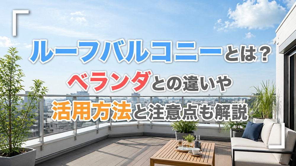ルーフバルコニーとは？ベランダとの違いや活用方法と注意点も解説の画像
