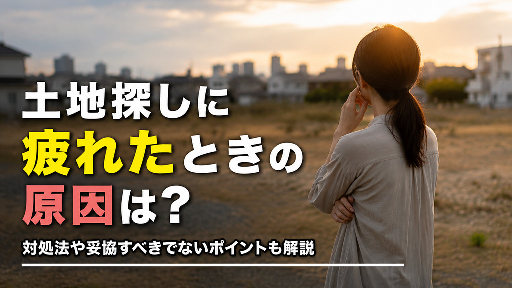 土地探しに疲れたときの原因は？対処法や妥協すべきでないポイントも解説