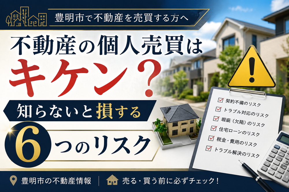 豊明市で不動産の個人売買はキケン? 知らないと損する6つのリスクの画像