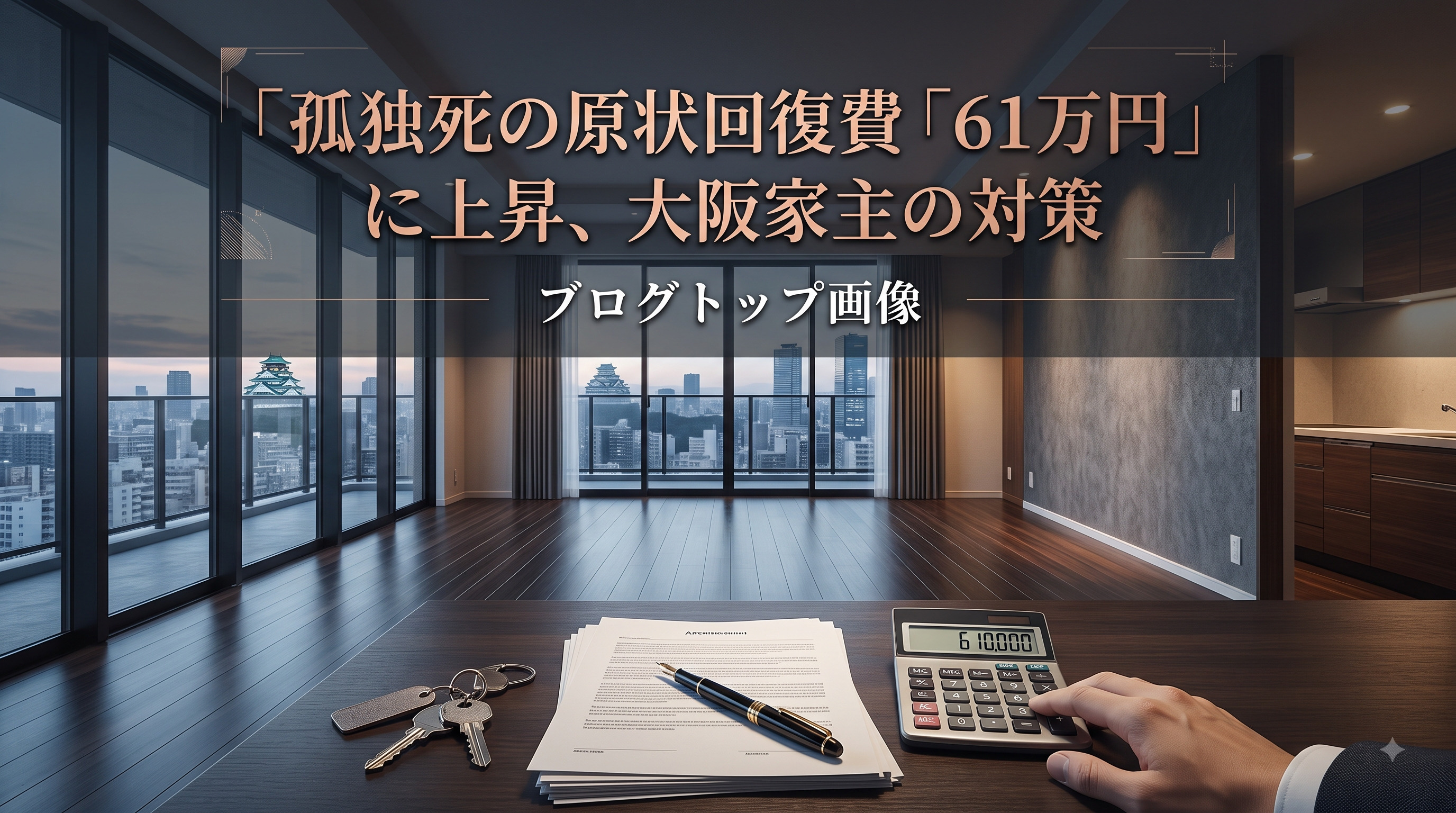 孤独死の原状回復費「61万円」に上昇、大阪家主の対策の画像