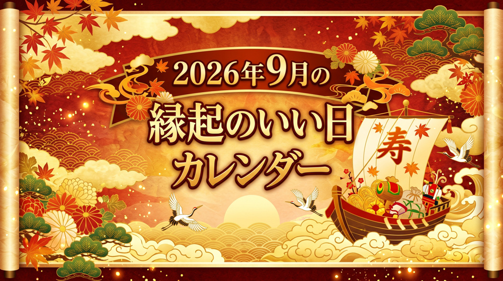 2026年9月の縁起のいい日カレンダーの画像