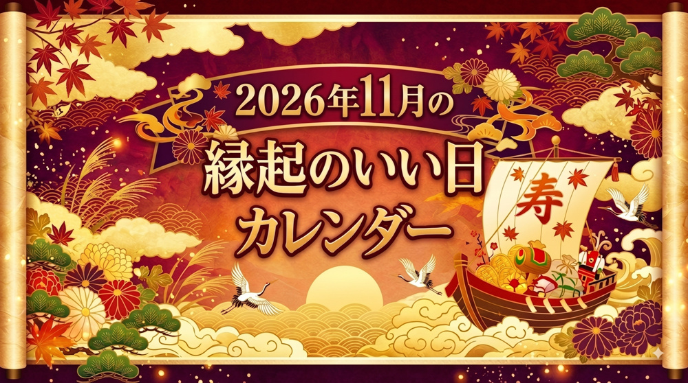 2026年11月の縁起のいい日カレンダーの画像