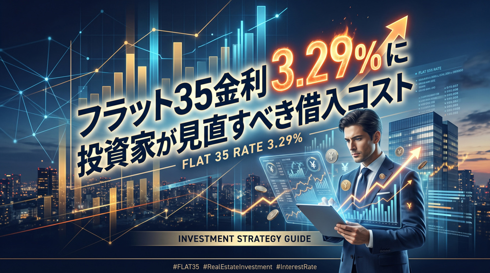 フラット35金利3.29%に 投資家が見直すべき借入コストの画像